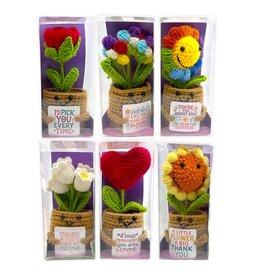 Novelty Brands Emotional Support Crochet Plush Flower (various)