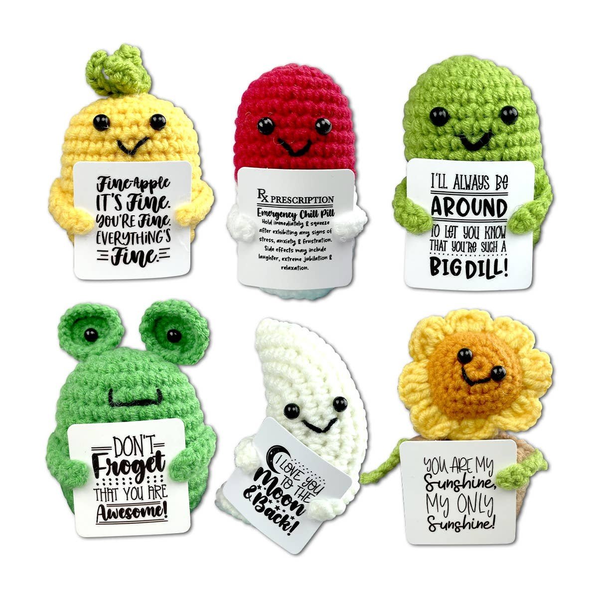 Novelty Brands Emotional Support Crochet Plush Pal 287 (various)