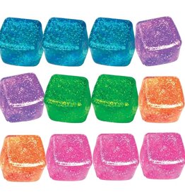 Novelty Brands Fun Doh Squish & Squeeze Sparkle Cube 082 (various)