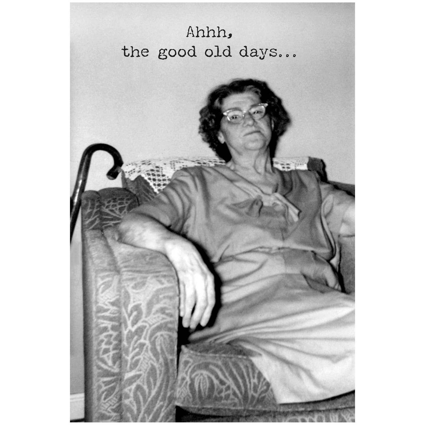 Trash Talk by Annie Ahhh The Good Old Days Greeting Card