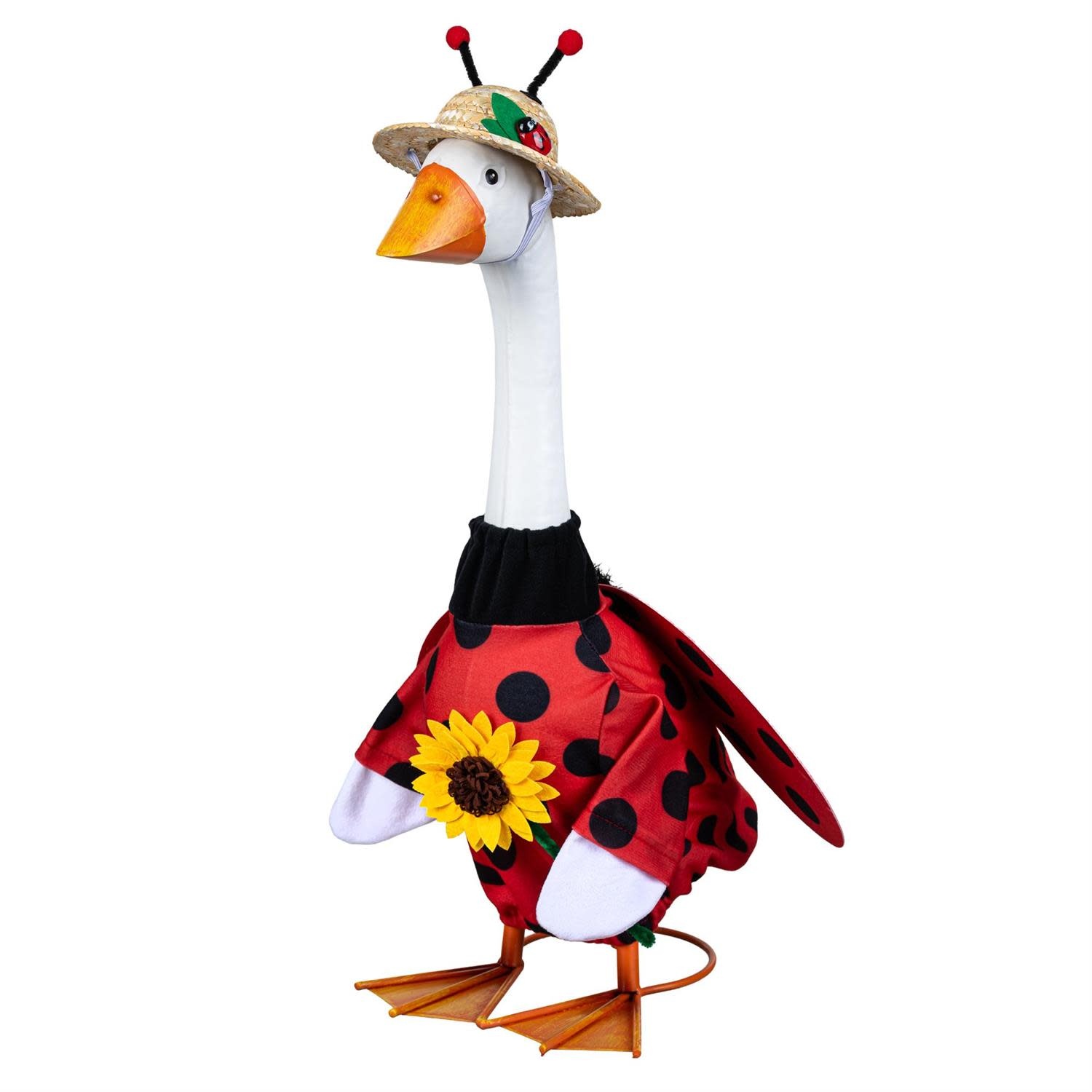 Evergreen Porch Goose Outfit, Ladybug