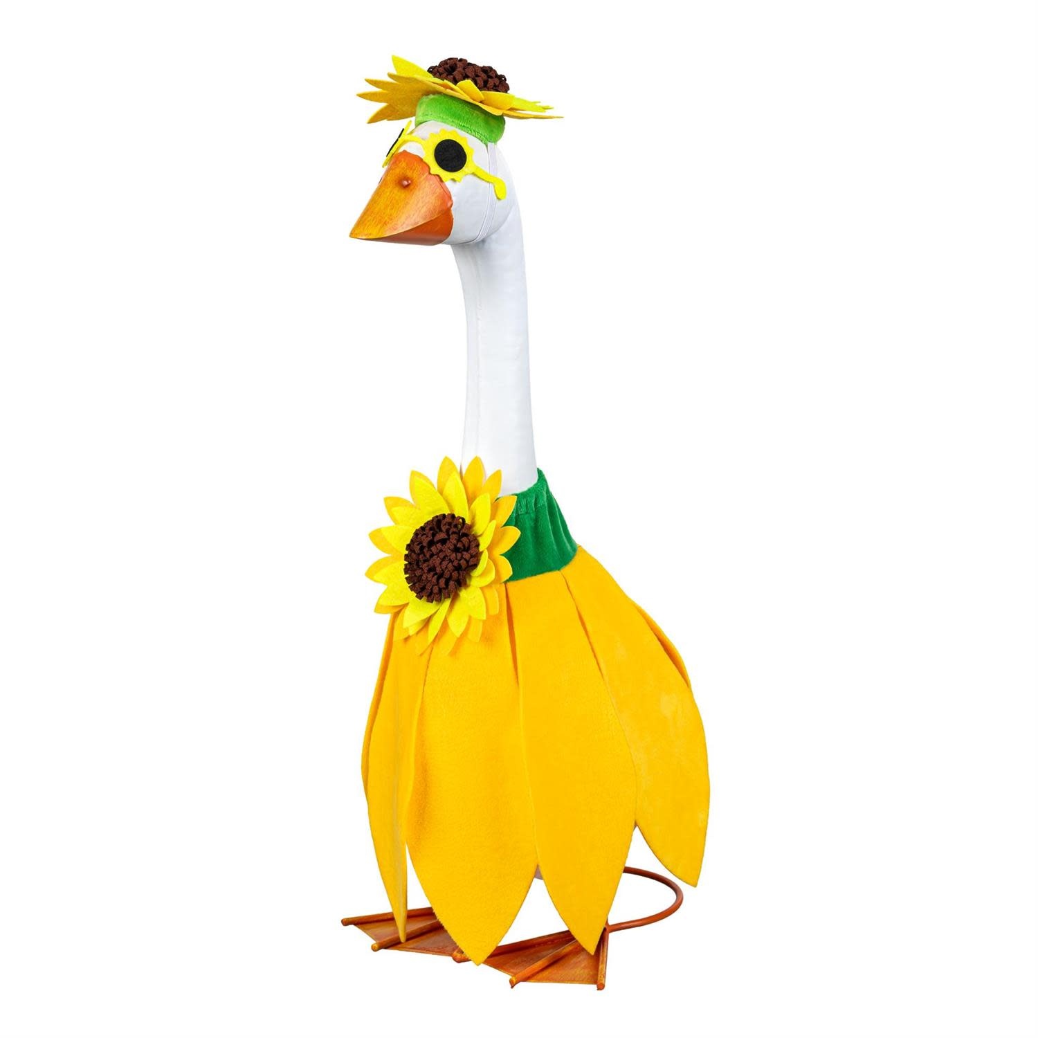Evergreen Porch Goose Outfit, Sunflower