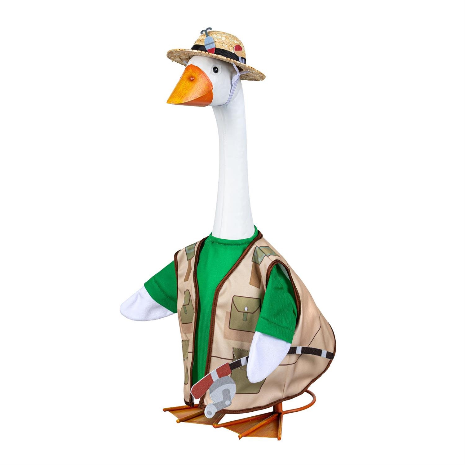 Evergreen Porch Goose Outfit, Go Fishing