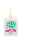FLEURISH Mahjong Tile Acrylic 1.25" Earrings (Bird Bam)