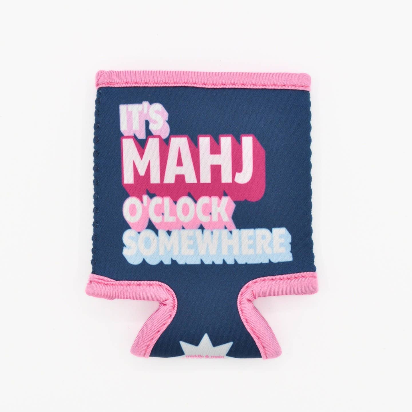FLEURISH It's Mahj O'Clock Somewhere Mahjong Coozie/ Can Cooler