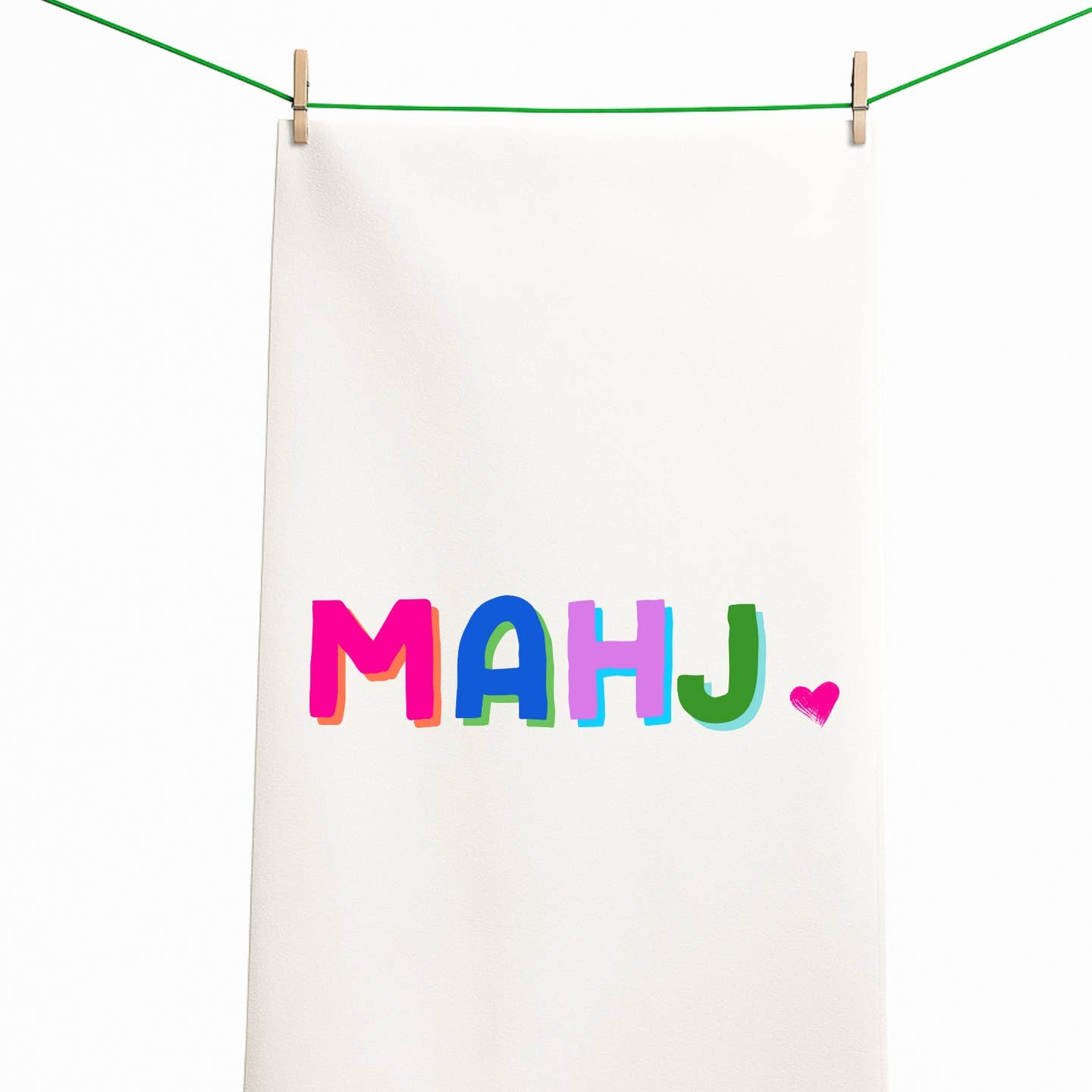 Aspen Lane Mahjong gift towel colorful mahjong hostess mahj gift