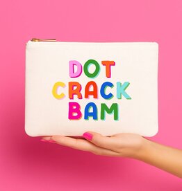 Aspen Lane Mahjong Bag | Dot Crack Bam mahjong canvas pouch