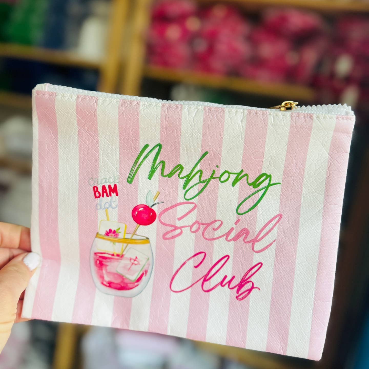 Aspen Lane Mahjong Pouch | Mahjong Social Club Mahjong
