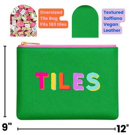 Aspen Lane Mahjong Tile Storage Bag Mahjong Gift | Green