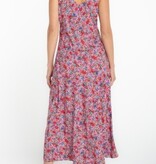 Liverpool Los Angeles sleeveless ruffle front woven maxi dress
