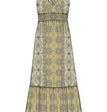Liverpool Los Angeles sleeveless smocked waist woven maxi dress