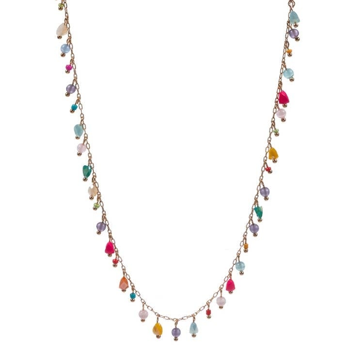 Lou & Co. Multi-Colored Glass Beaded Necklace