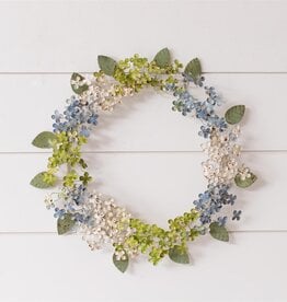FLEURISH Wreath - Dainty Metal Hydrangeas