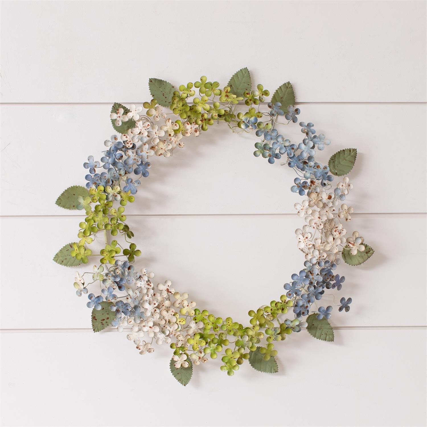 FLEURISH Wreath - Dainty Metal Hydrangeas