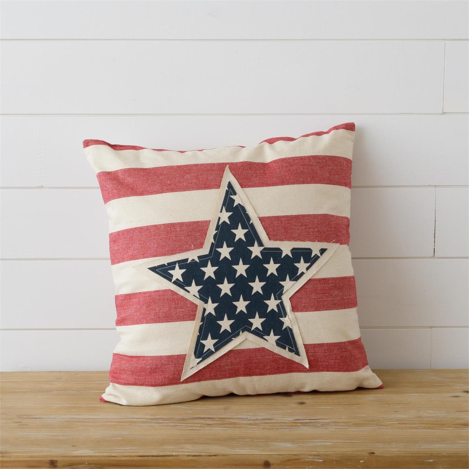 FLEURISH Pillow - Star Patch And Stripes