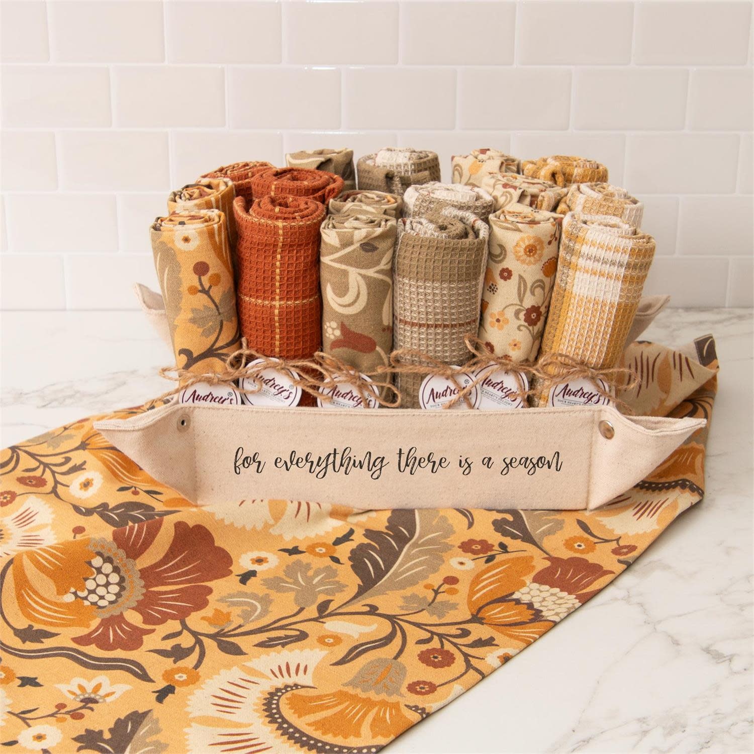 FLEURISH Fall Tea Towel - (various designs)