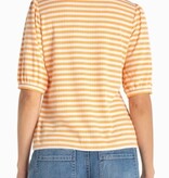 Liverpool Los Angeles elbow sleeve henley knit top