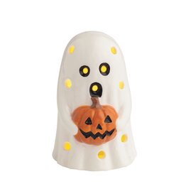 Mudpie GHOST HOLD PUMPKIN LED SITTER