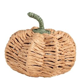 Mudpie LIGHT ORANGE WOVEN PUMPKIN