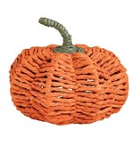 Mudpie ORANGE WOVEN PUMPKIN