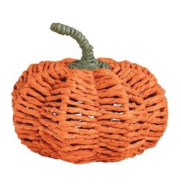Mudpie ORANGE WOVEN PUMPKIN