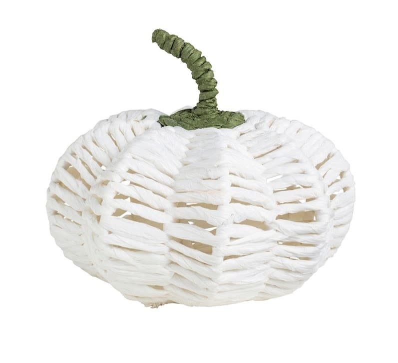Mudpie CREAM WOVEN PUMPKIN
