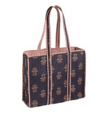 Mudpie HARVEST BLOCK PRINT TOTE NV