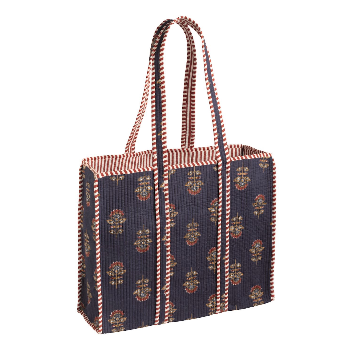 Mudpie HARVEST BLOCK PRINT TOTE NV
