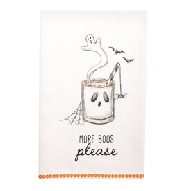 Mudpie BOO PLEASE COCKTAIL TOWEL