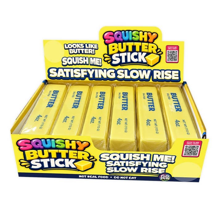 Novelty Brands Fun Doh 6" Butter Stick Slow Rise Fidget Toy