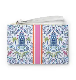 Britt Mills Design Britt Mills Mahjong Card Pouch (Faux-Leather): Colorful Chinoiserie