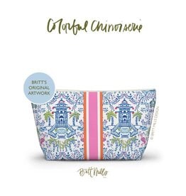 Britt Mills Design Britt Mills Mahjong Tile Pouch: Colorful Chinoiserie