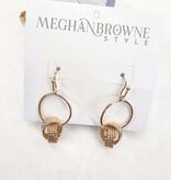 Meghan Browne Style Gold Dangle Earrings