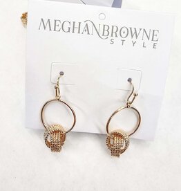 Meghan Browne Style Gold Dangle Earrings