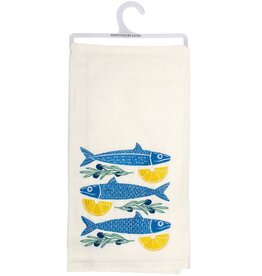 Primitives by Kathy PBK Sardines Kitchen Towel