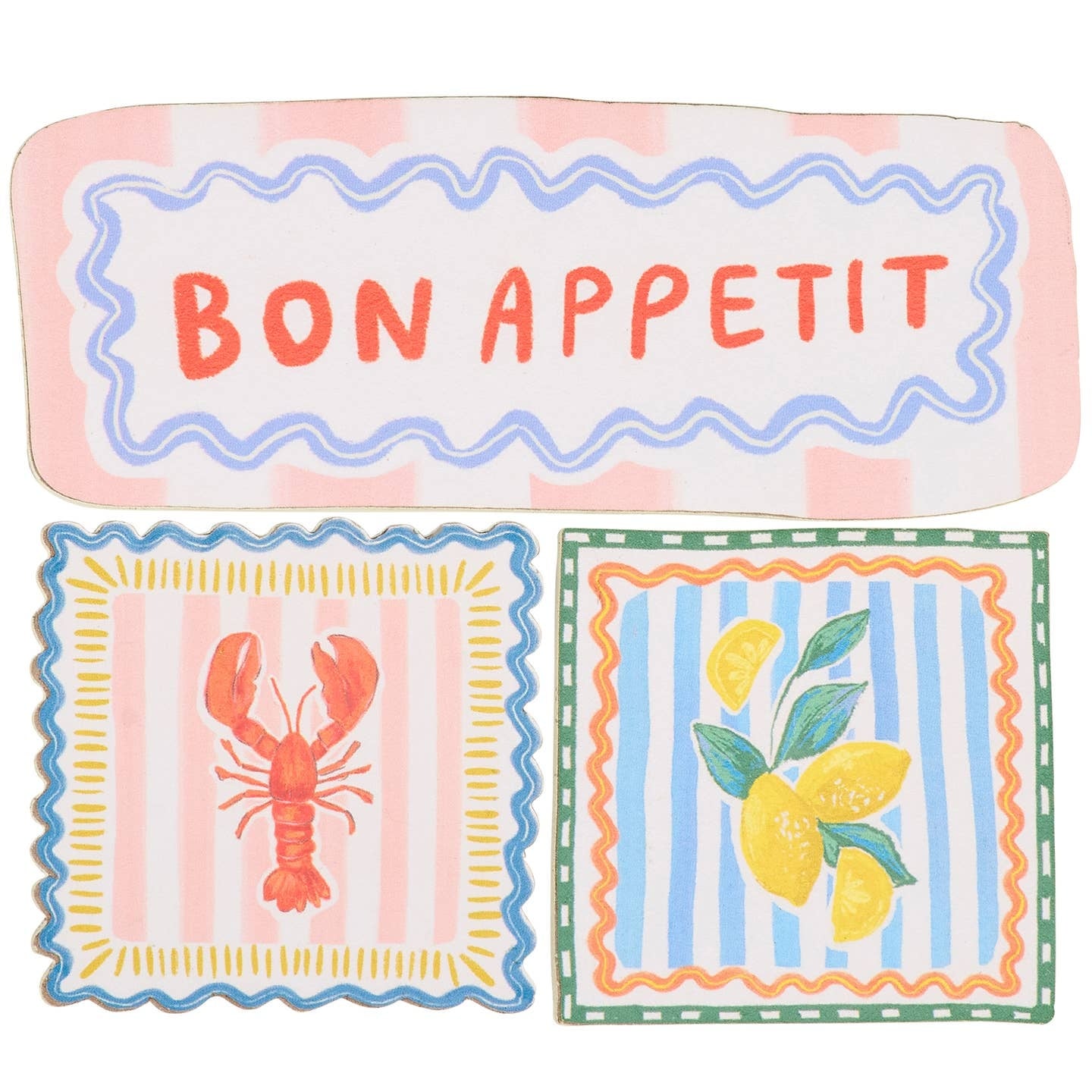 Primitives by Kathy PBK Bon Appetit Magnet Set