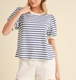 Jodifl Royal Striped Print Top