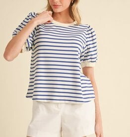 Jodifl Royal Striped Print Top