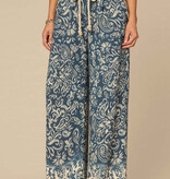 Democracy Deep Shadow Multi 31/25" AB Leisure Skyrise Pleated Wide Leg