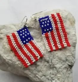 FLEURISH Seed Bead Flag Earrings