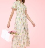 PRINTED PUFF SLEEVE SHIRT DRESS