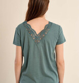 Molly Bracken Sage Green Ladies Knitted Tee