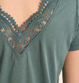 Molly Bracken Sage Green Ladies Knitted Tee