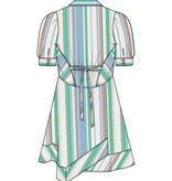 Liverpool Los Angeles short sleeve raglan asymmetrical hem woven shirt dress