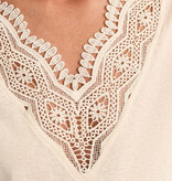Molly Bracken Cream Ladies Knitted Tee