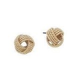 Meghan Browne Style Gold Stud Knot Earrings