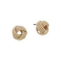 Meghan Browne Style Gold Stud Knot Earrings