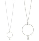 Meghan Browne Style Silver Pearl Danica Necklace