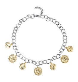 Meghan Browne Style Gold Silver Foxy Necklace