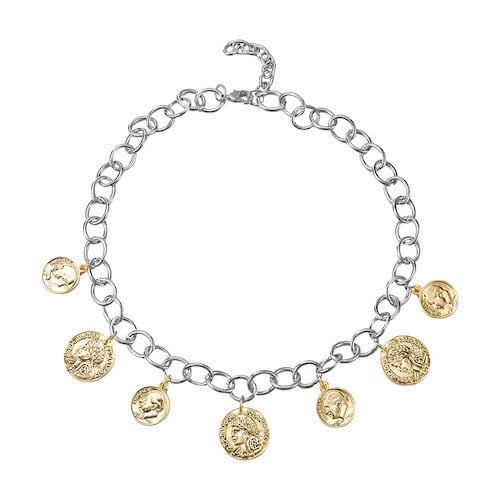 Meghan Browne Style Gold Silver Foxy Necklace